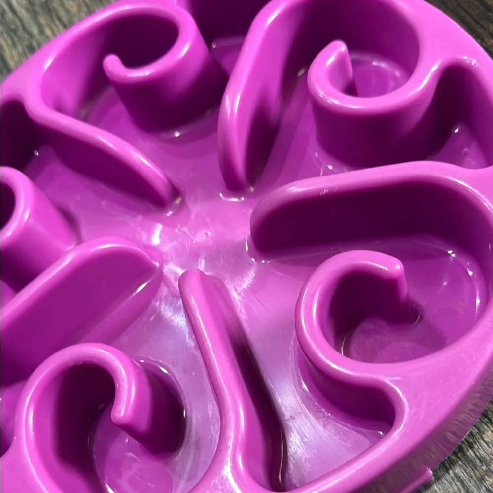 Interactive Purple Dog Slow Feeder Bowl. NWOT